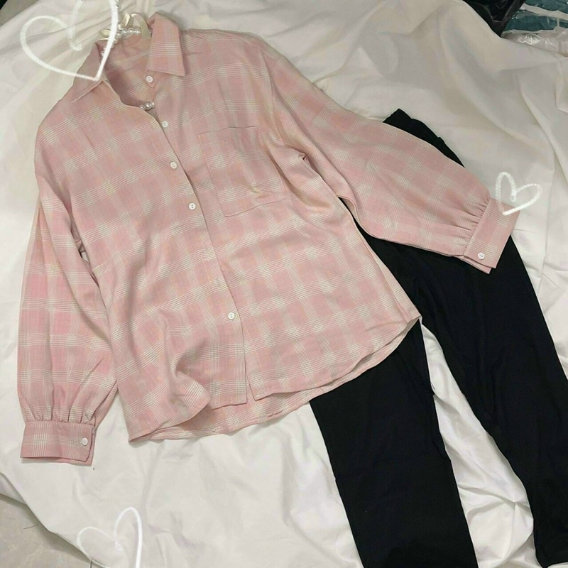 Áo sơ mi sọc phom rộng chất đẹp