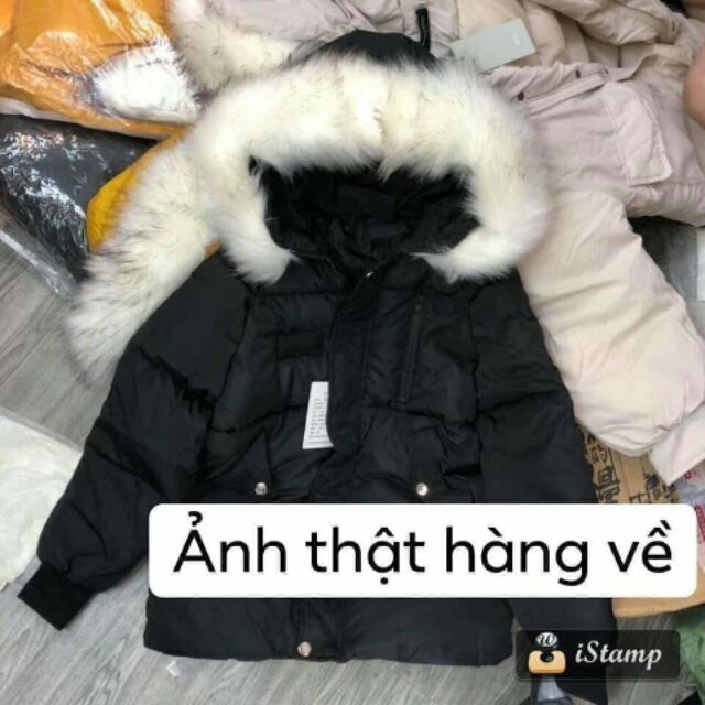 Áo phao mũ lông