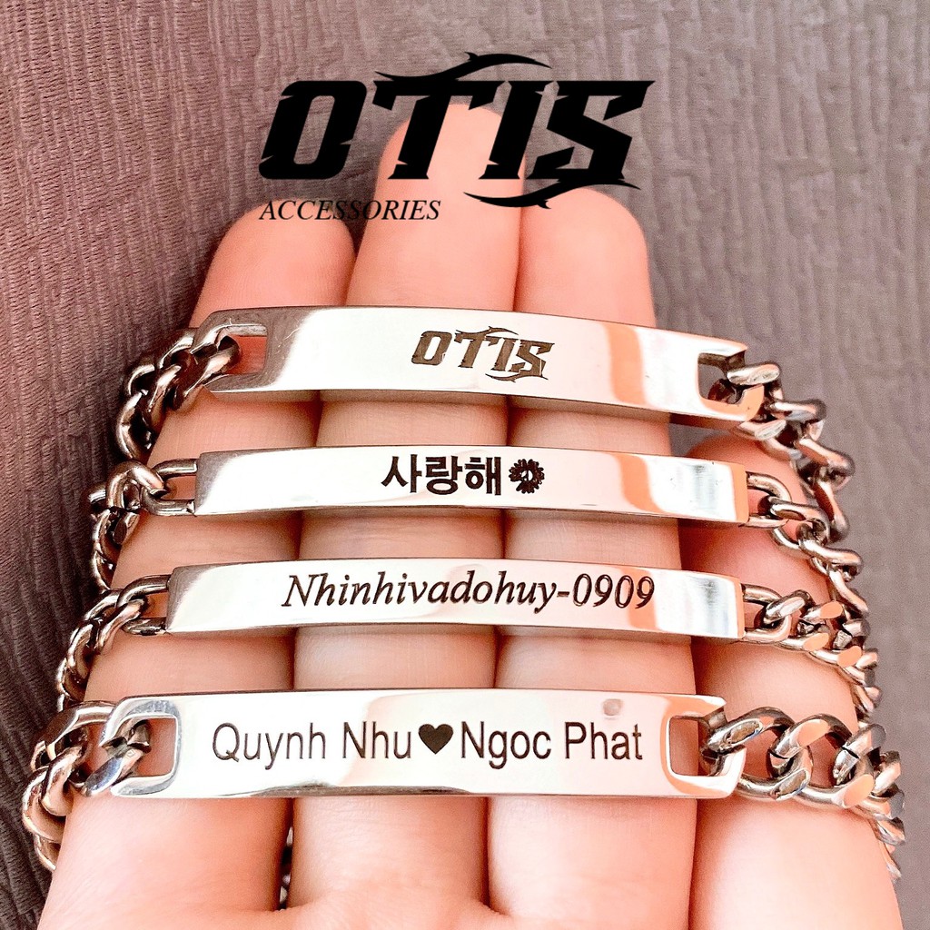 Vòng Tay Bạch Kim - Khắc Tên Theo Yêu Cầu [Bảo Hành Vĩnh Viễn]