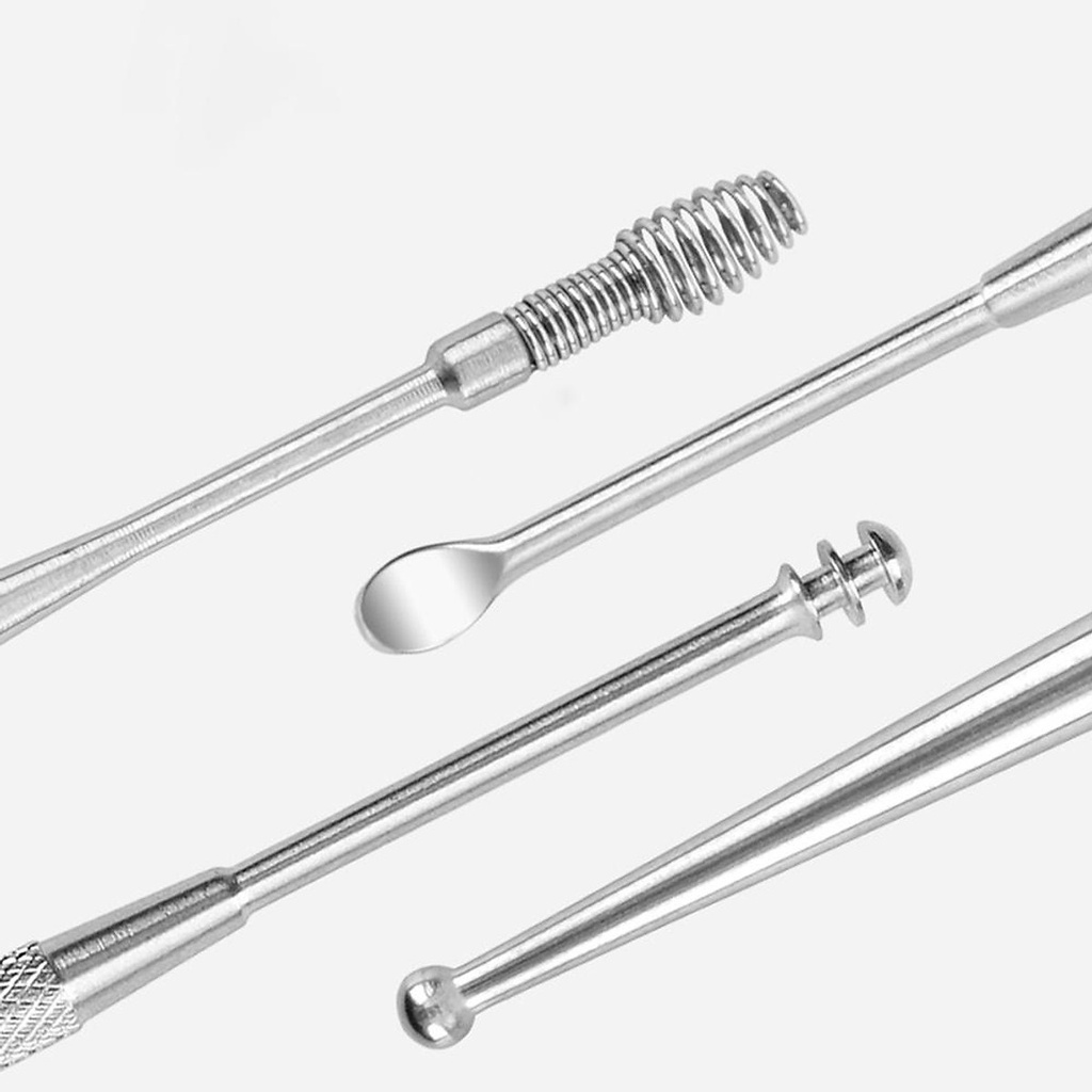 Bộ Dụng Cụ Lấy Ráy Tai Inox 5 Món