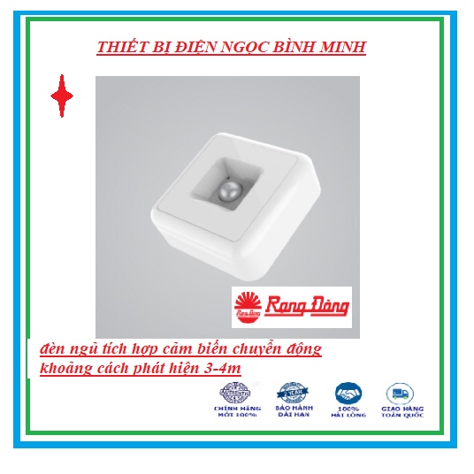 Đèn Ngủ Cảm Biến Hồng Ngoại Cao Cấp - Rạng Đông 0.3W DN-RD-01