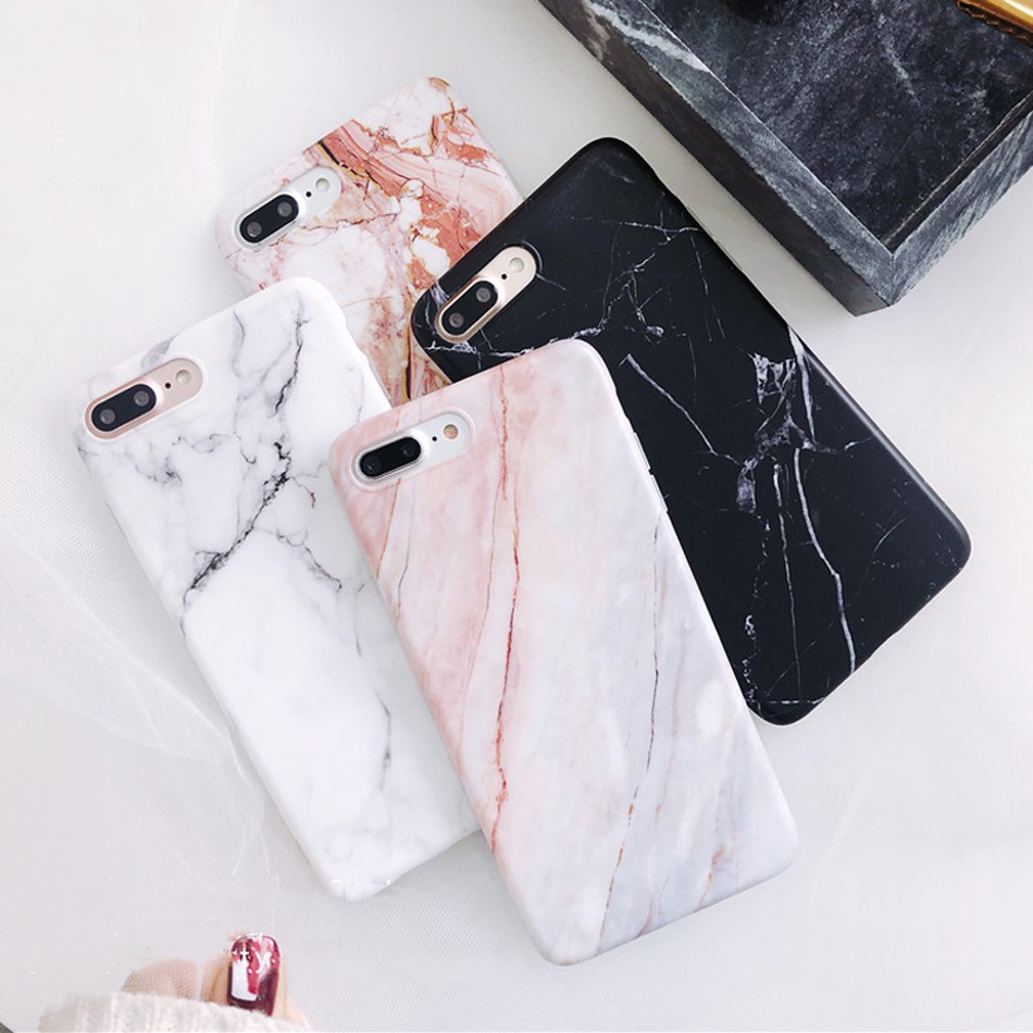 Ốp Điện Thoại Họa Tiết Đá Hoa Cương Cho iPhone 7 8 Plus 11 12 13 Pro X XS MAX XR 13 12 Pro MAX