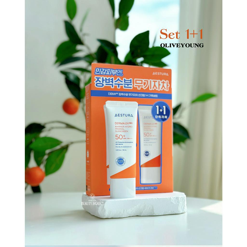 Kem chống nắng vật lý AESTURA DERMA UV365 BARRIER HYDRO MINERAL SUNSCREEN