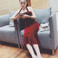 đầm body đuôi cá