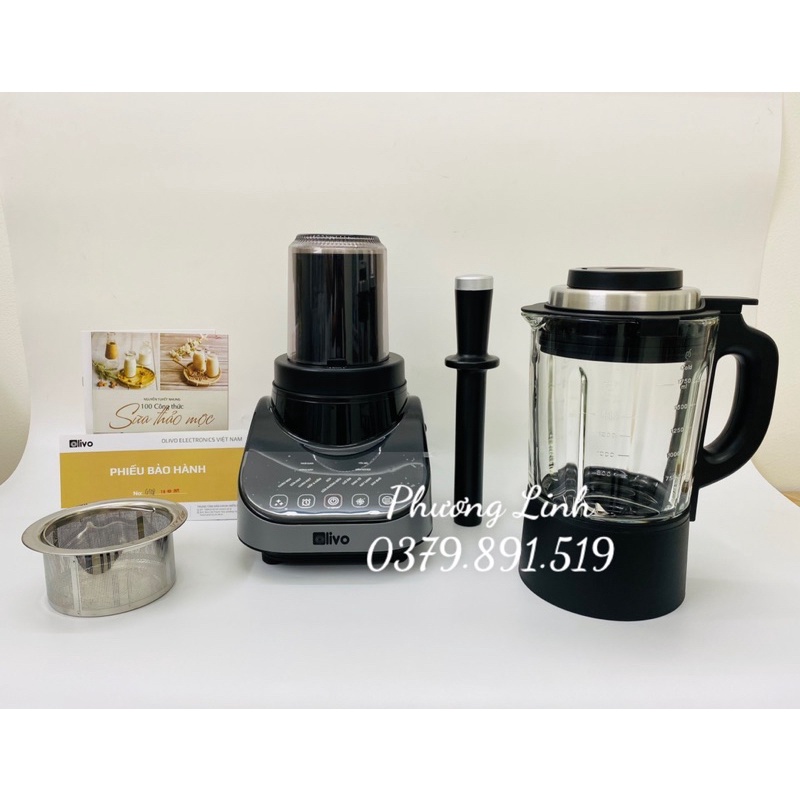 Máy làm sữa hạt Olivo CB20 (TẶNG KÈM CỐI XAY KHÔ) - Công suất 2000W - Hàng chính hãng - Bảo hành 24 tháng