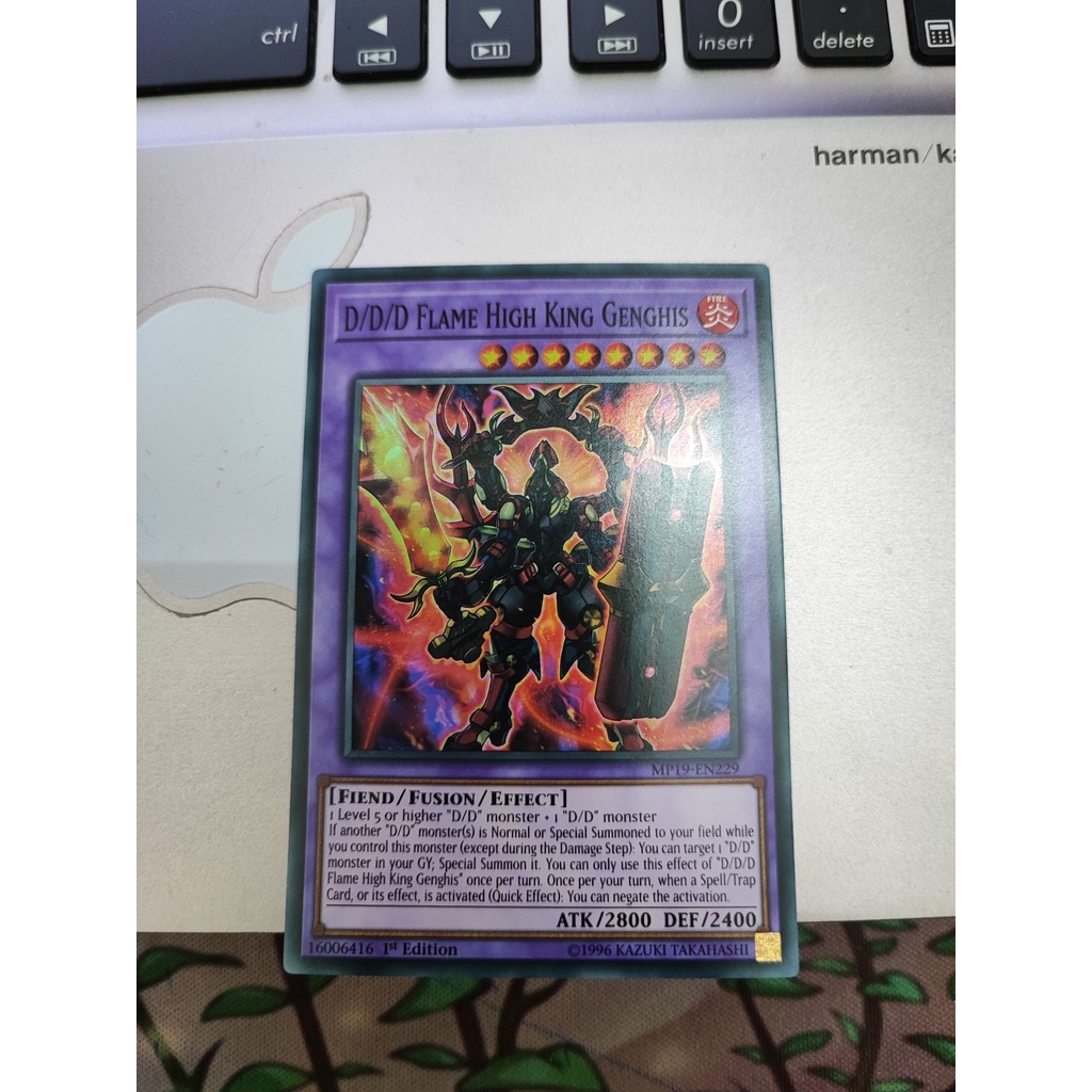 1 lá thẻ bài D/D/D Flame High King Genghis - MP19-EN229 - Super Rare 1st Edition