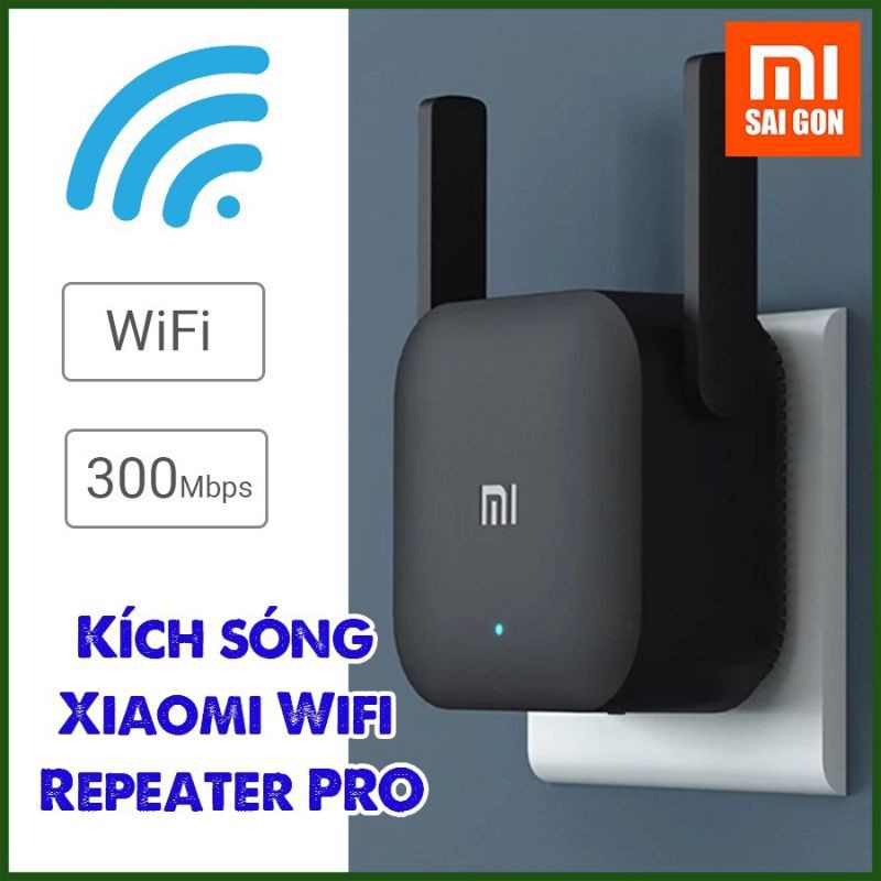 Kích sóng Wifi Xiaomi Repeater PRO băng thông 300 Mbps -DC3030 Chính Hãng
