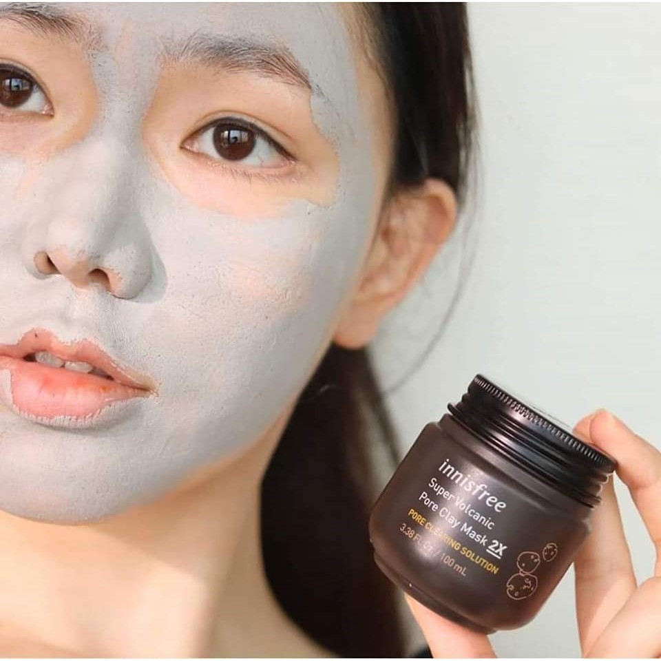 Siêu mặt nạ chăm sóc lỗ chân lông Innisfree Super Volcanic Pore Clay Mask 2X 100ml