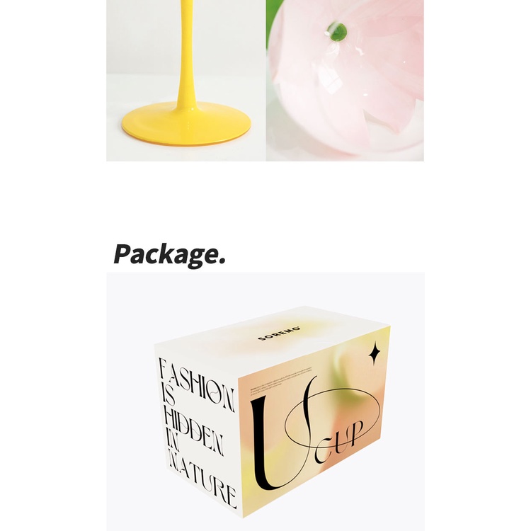 Ly Thủy Tinh Uống Rượu Vang Hình Hoa Tulip Nhiều Màu Sắc Kính