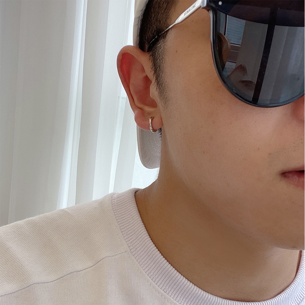 Bông Tai Tròn Thiết Kế Đơn Giản Cá Tính