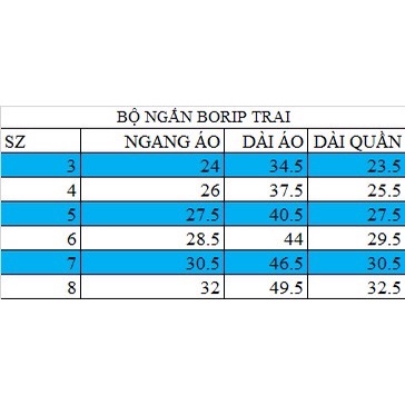 Bộ ngắn tay phối màu quần lửng thun borip xuất khẩu cho bé trai từ 10 đến 22kg - Bộ quần áo bé trai