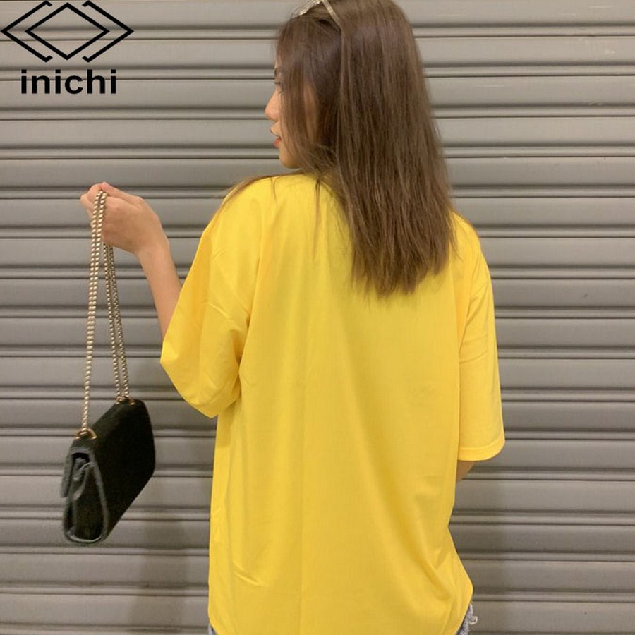 Áo thun tay lỡ INICHI A657 form rộng oversize nam nữ áo phông unisex