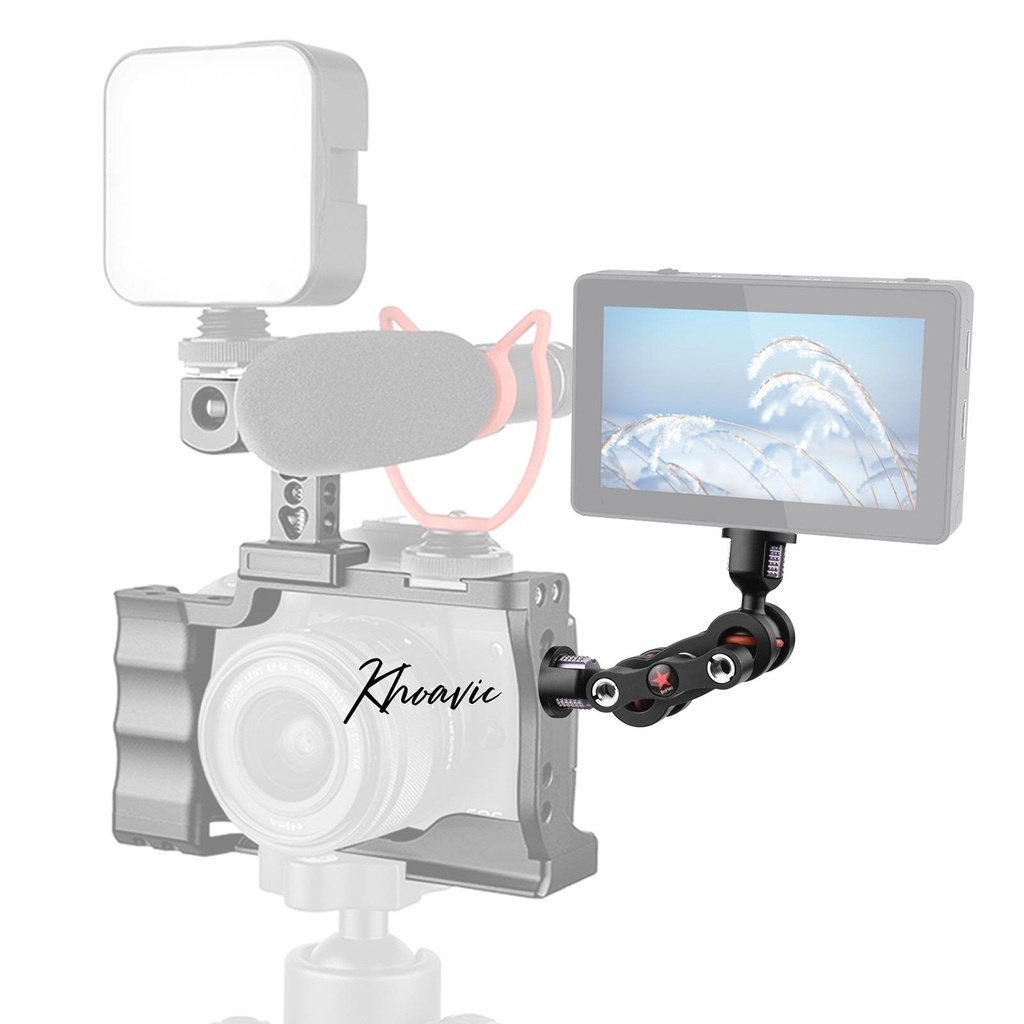 Cánh Tay Arm Hợp Kim Nhôm Cho Mic + Monitor Feelworld