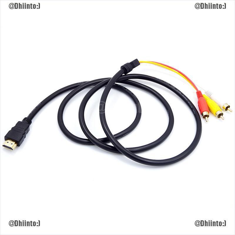 Cáp chuyển đổi Hdmi sang 3 Rca Video Audio Av 1.5M cho HDTV 1080P