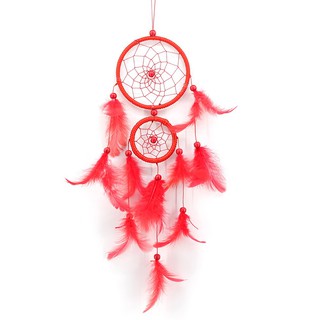 Dreamcatcher gắn lông vũ trang trí làm thủ công