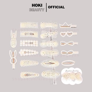 Kẹp Tóc Ngọc Trai Nhiều Mẫu Dễ Thương - Kẹp Tóc Phong Cách Hàn Quốc Đính Ngọc Trai nhiều mẫu cho chị em gái