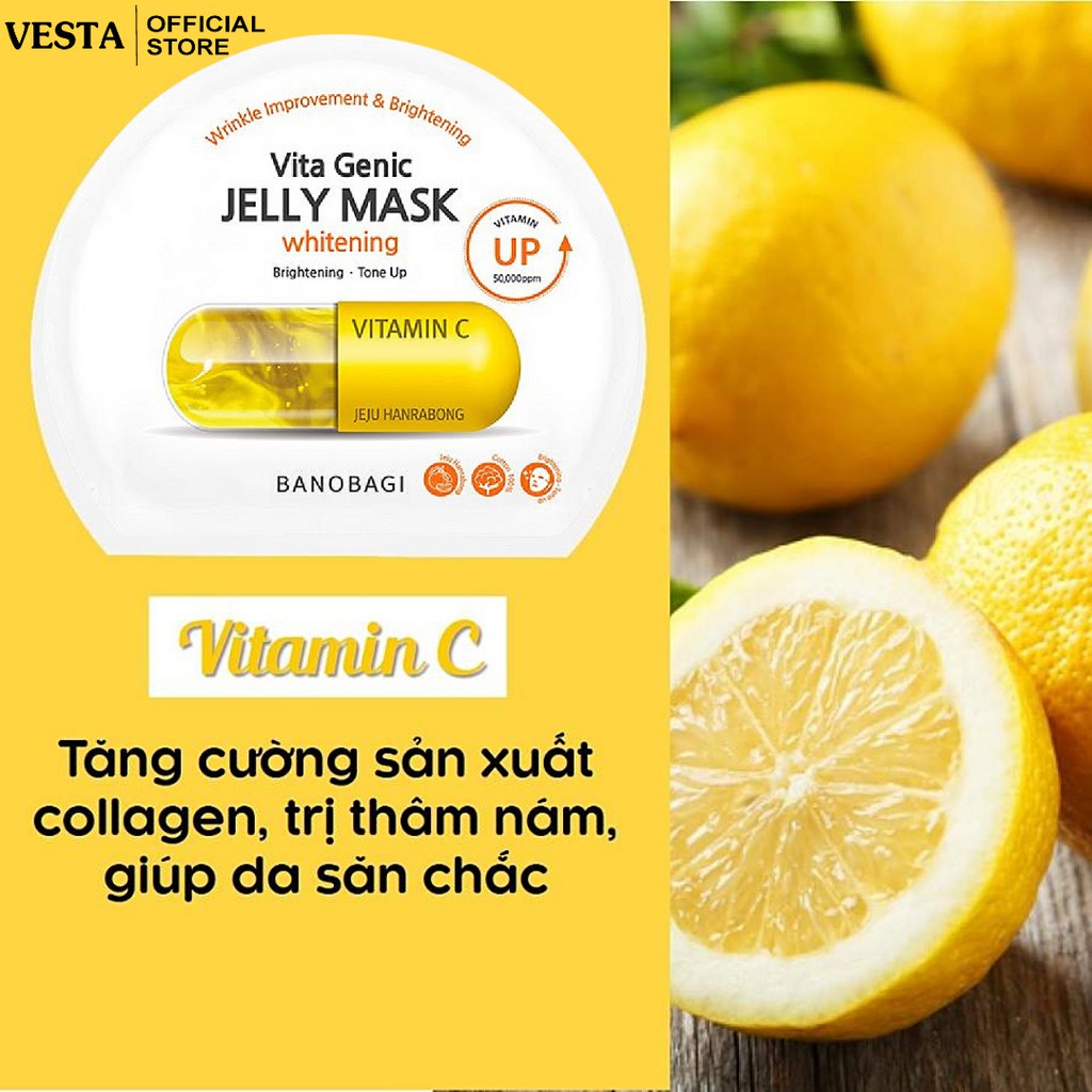 Hộp 10 Mặt Nạ Giấy Banobagi Jelly Vita Genic Mask Viên Thuốc Bổ Sung Vitamin Thần Thánh 30ml/Miếng | BigBuy360 - bigbuy360.vn