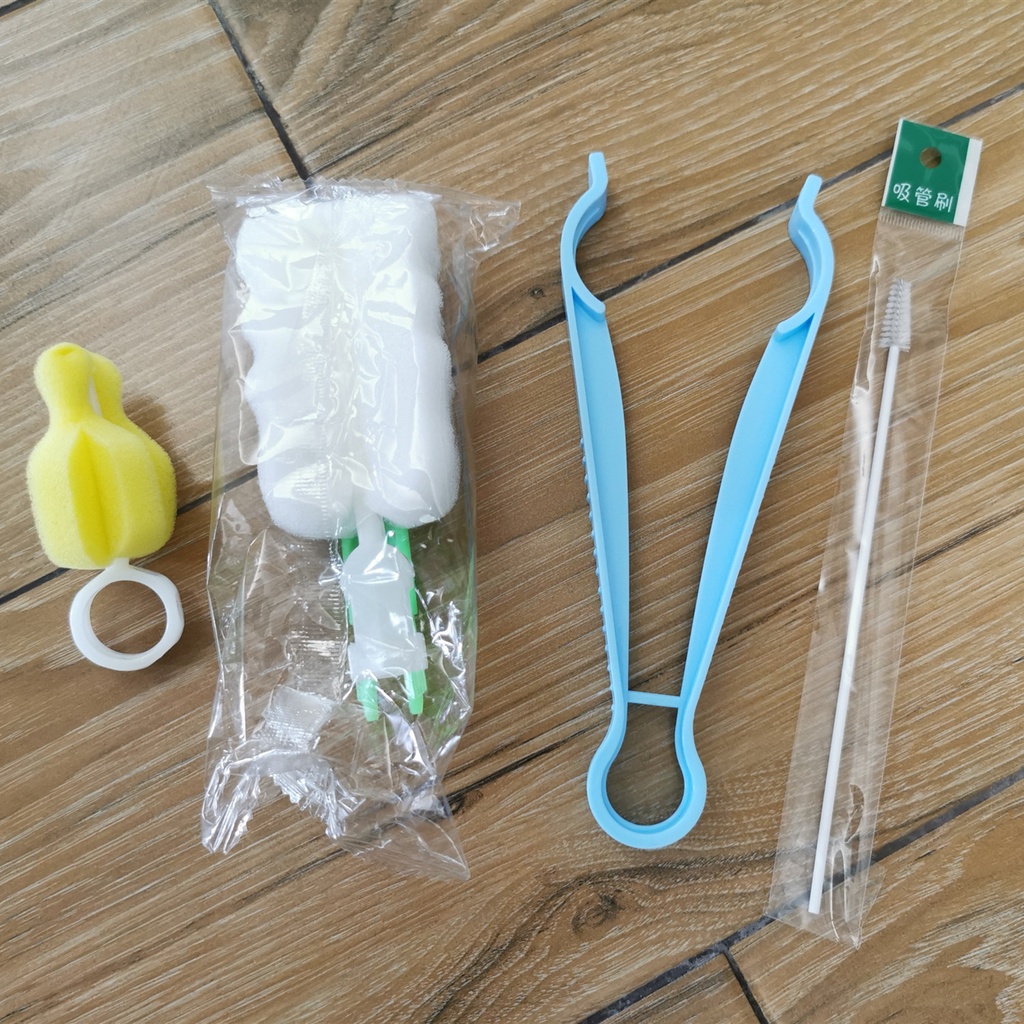 Set 4 Dụng Cụ Vệ Sinh Bình Sữa Em Bé