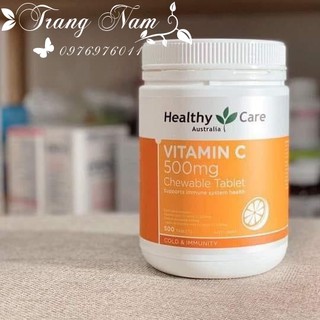 VIÊN UỐNG VITAMIN C 500MG HEALTHY CARE 500 VIÊN (ÚC)