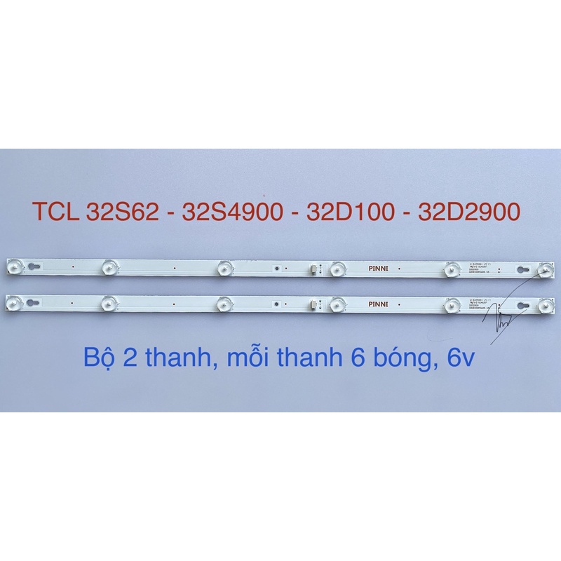 [Mới] Bộ Led Tivi TCL 32S62 D2900/S4900/D100 (2 Thanh)