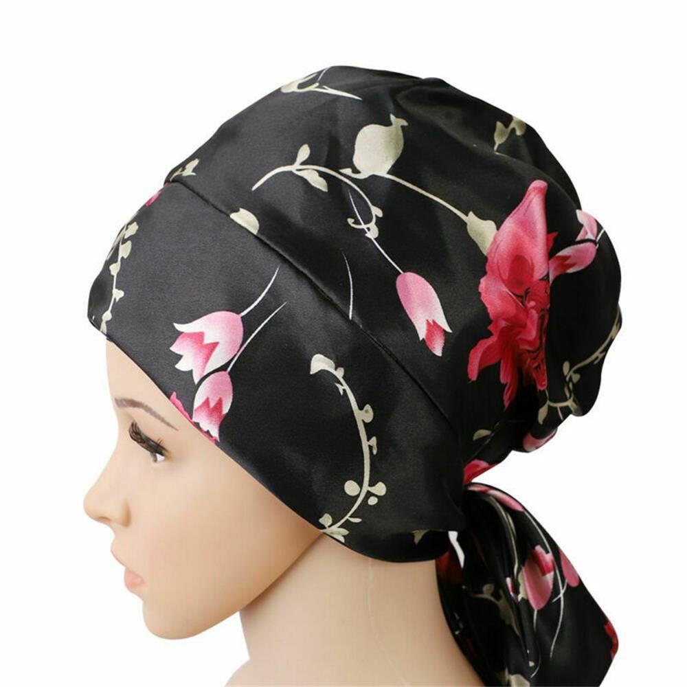 Mũ Trùm Đầu Che Phủ Tóc Khi Ngủ Bằng Lụa Satin