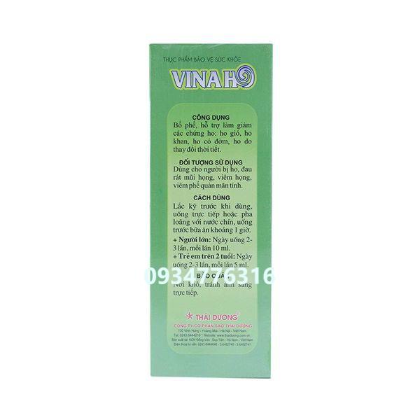 ✅ Siro Phương Linhho Thái Dương- Giảm ho, bổ phế