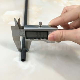 Ống carbon 3K rỗng dài 1 mét, đường kính ngoài 10mm, đường kính trong 7mm