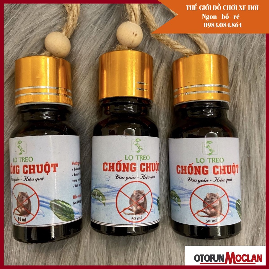 Lọ Tinh Dầu Treo Khoang Máy Ô Tô Đuổi Chuột Hiệu Quả Dung Tích 10ml - Mộc Niên