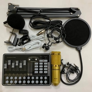 Combo sound card H9 kèm mic BM900 đầy đủ kẹp màng ( BH 6 Tháng ) đổi mới