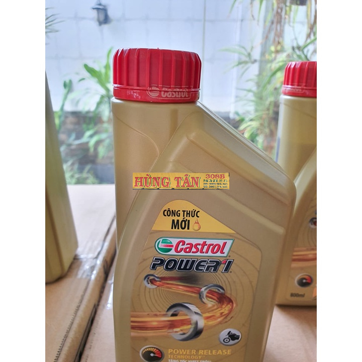 DẦU NHỚT XE SỐ CASTROL POWER1 0,8 L - 800ML