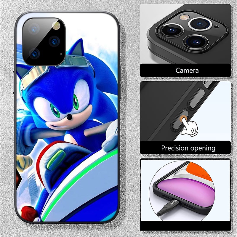Ốp Điện Thoại Hình Nhím Sonic Cho iPhone 5 5S 6 6S 7 8 11 Pro Max Plus SE XR HH73