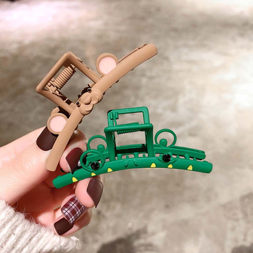 Kẹp tóc hình động vật bằng kim loại dễ thương nhiều màu phong cách Hàn Quốc cho nữ