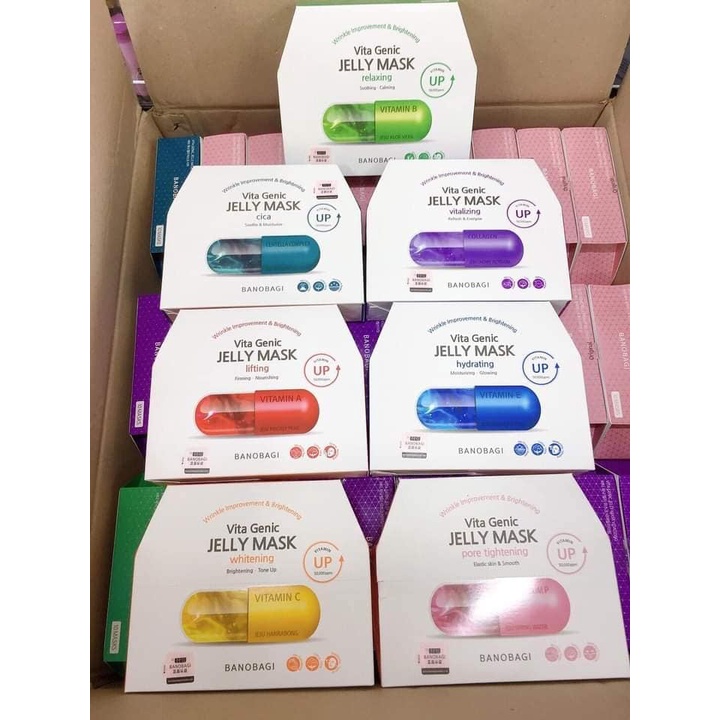 Hộp 10 Miếng Mặt Nạ Dưỡng Da Banobagi Jelly Mask Mẫu Mới