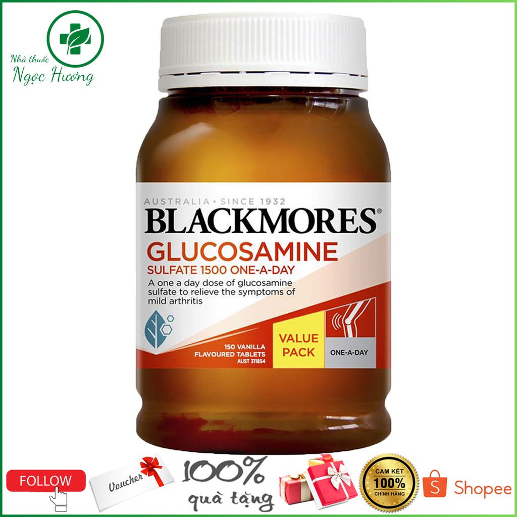 Blackmores Glucosamine 1500mg Của Úc 150 viên - Viên uống bổ xương khớp