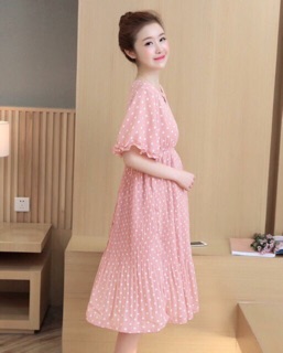 Đầm bầu công sở-váy bầu xinh, oversize