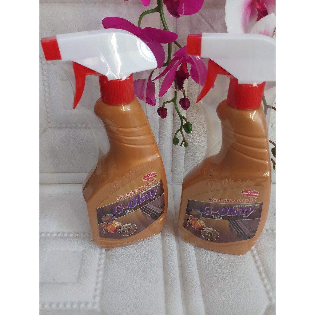 ĐÁNH BÓNG GỖ, XỊT BÓNG GỖ G-OKAY LÀM SẠCH VÀ SÁNG BÓNG CÁC VẬT DỤNG GỖ