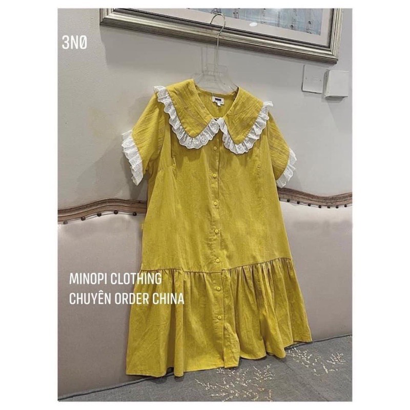 BÁN SỈ VÁY SUÔNG VÀNG ĐUÔI CÁ PHỐI REN CHO NỮ | BigBuy360 - bigbuy360.vn