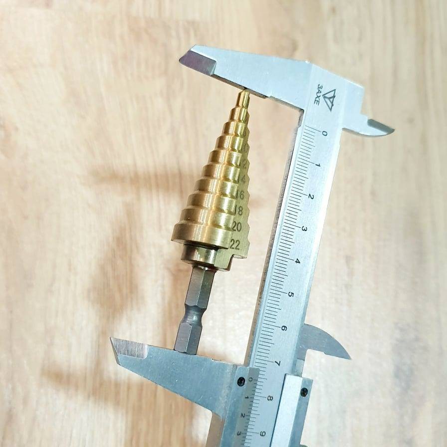 Mũi Khoan Bước (khoan tháp) Chuôi Lục Giác 4 - 22mm