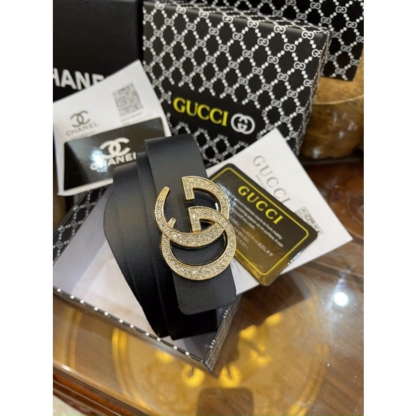 Thắt lưng da thời trang nữ , mặt dưng lưng đính đá siêu đẹp ( Ảnh Thật ) TX709