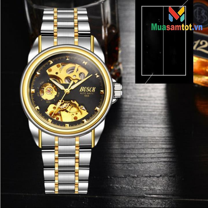 Đồng hồ nam Bosck Automatic hàng chính hãng siêu sang
