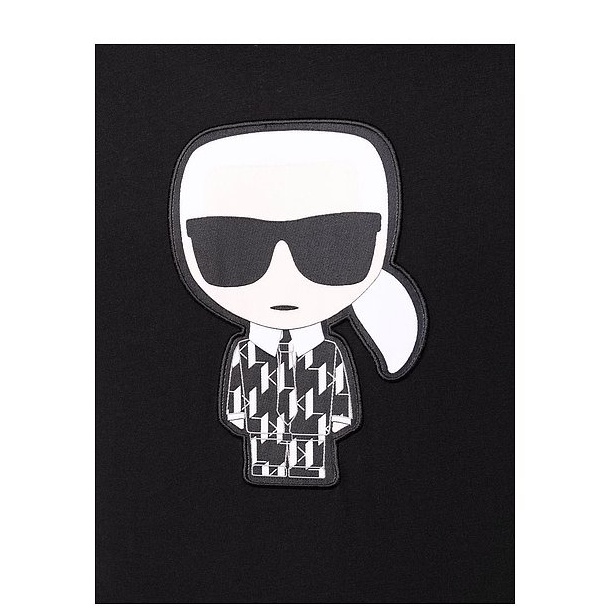 Áo Thun cotton Tay Ngắn In Hình Karl Lagerfeld Thời Trang Unisex