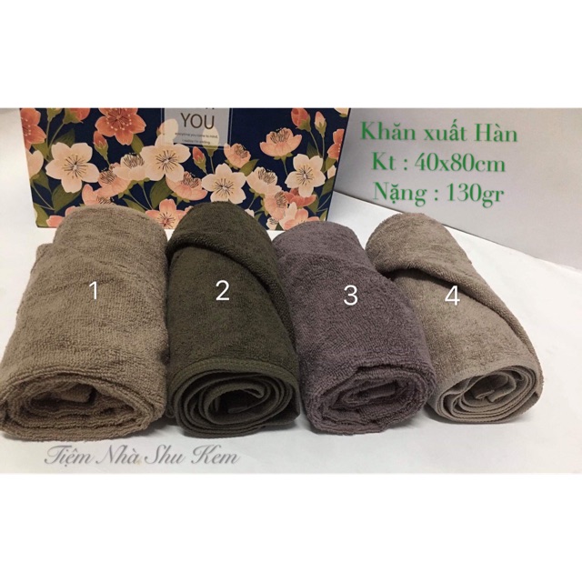 KHĂN XUẤT HÀN 100% COTTON