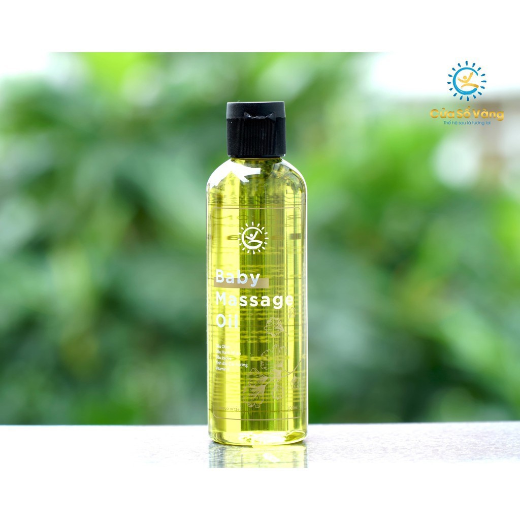 Dầu Massage Baby Cửa Sổ Vàng Dưỡng Da, Làm Ẩm Da, Mềm Da, Mang Lại Mùi Thơm Dễ Chịu