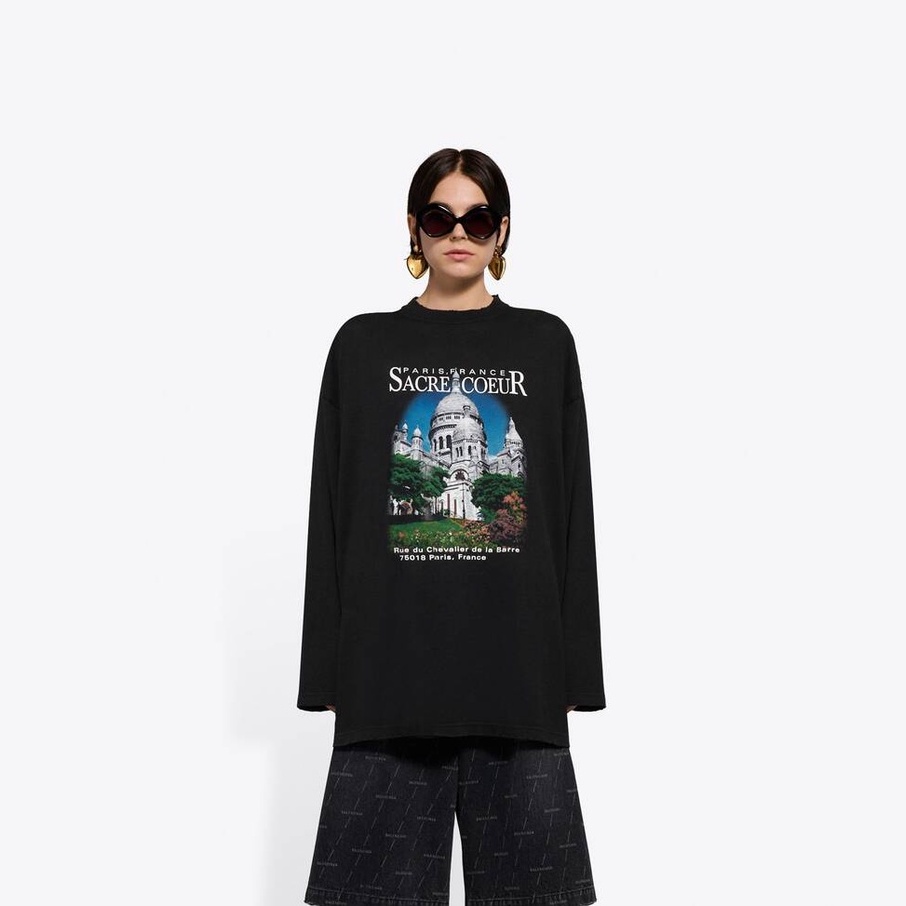 Mua Áo Balenciaga Sacre Coeur dài tay, Balenciaga Long Sleeve giá rẻ ...
