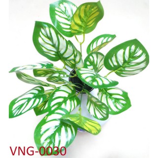 Cây giả trang trí bàn, nhà cửa, làm tường cây, cây nhựa cắm chậu cao 30cm - VNG-0030 (chưa bao gồm chậu)