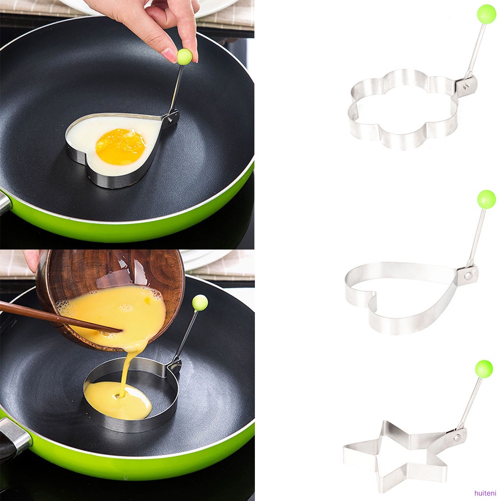 Khuôn làm chiên trứng ốp la bằng thép không gỉ tiện lợi