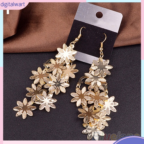 Cặp bông tai hợp kim hình hoa tuyết phong cách trẻ trung cho nữ