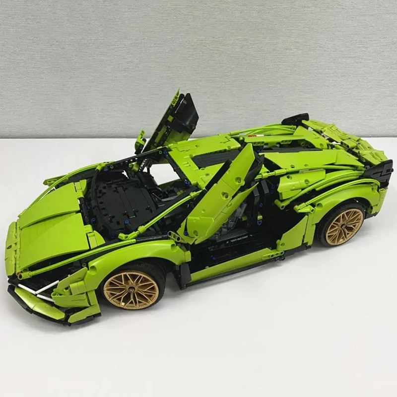 (CÓ SẴN) Mẫu Lắp Ráp Siêu Xe Lamborghinis-Sián-FKP Racing Car 3728 pcs KJ003 180169  80096