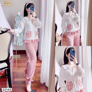 Bộ đồ nữ thu đông -  Pijama lụa cao cấp 2144