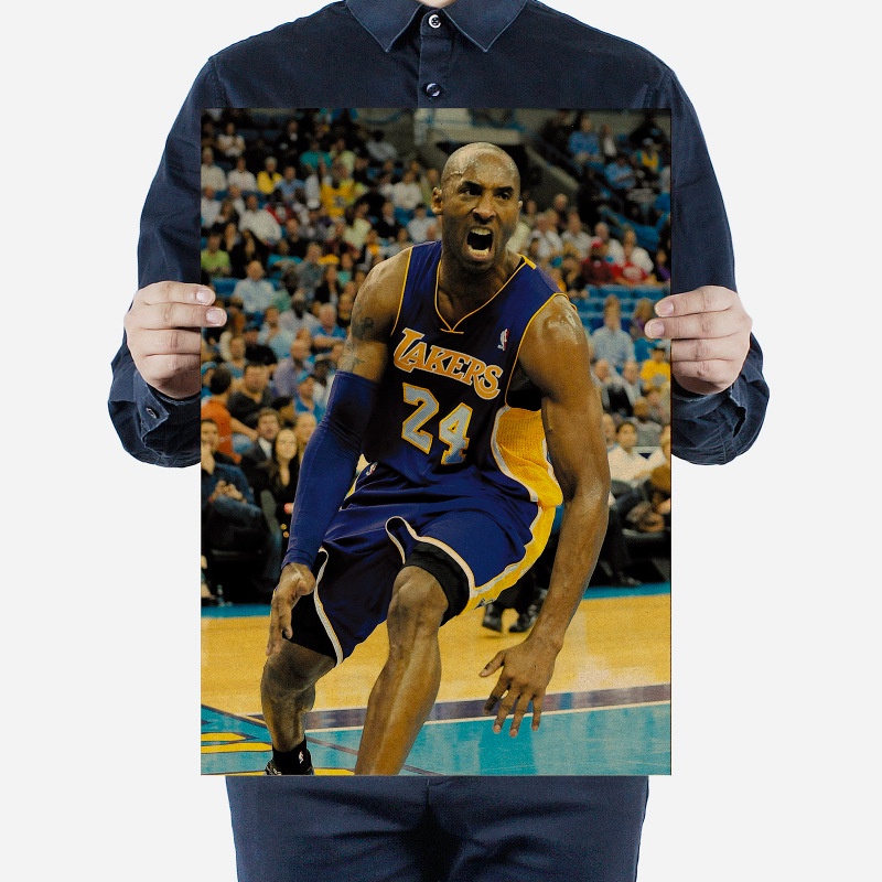 Thẻ Bưu Thiếp Hình Cầu Thủ Bóng Rổ Kobe NBA